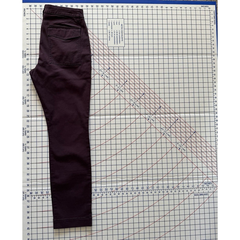 Cabi Deep Plum Carpenter Pant 10 NWT‎ 3926 Purple Goth Whimsigoth Lyocell Cotton - Picture 13 of 14